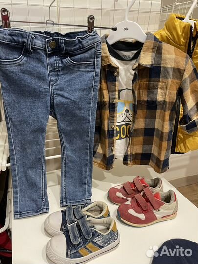 Рубашка в клетку hm на мальчика