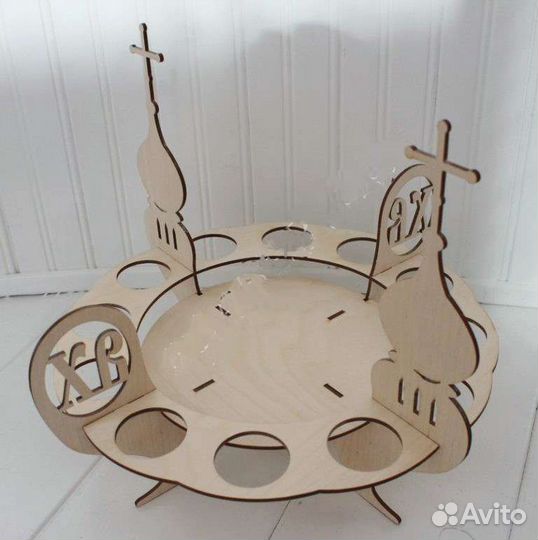 Подставка для кулича и яиц на Пасху