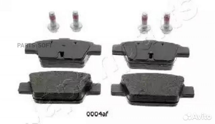 Japanparts PP0004AF Колодки тормозные дисковые, ко