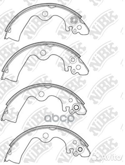 Колодки тормозные барабанные задние NiBK FN1204