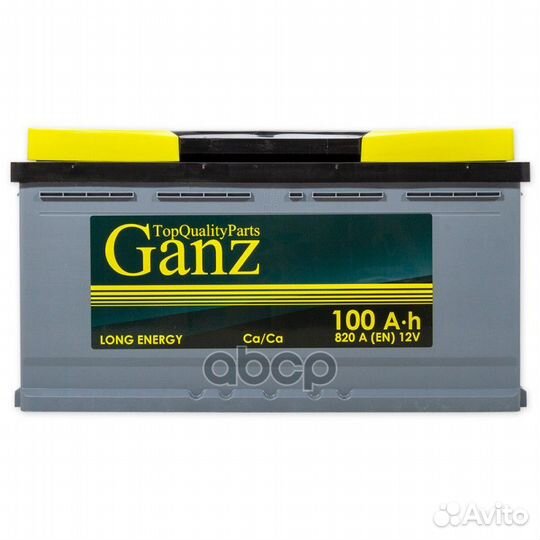 Аккумулятор ganz 100 А/ч обратная R+ 353x175x19