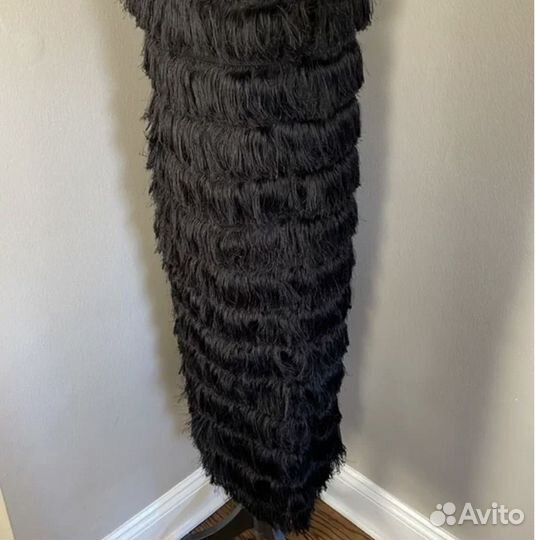 Платье жилет с бахромой hm xs