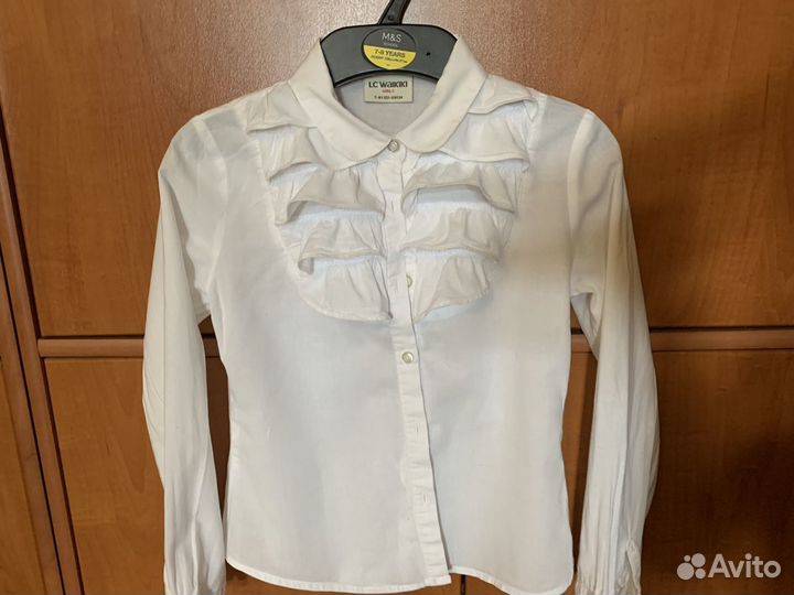 Школьная рубашка на девочку