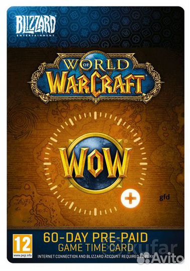 Тайм карта WOW 60 дней Игровое время / Подписка