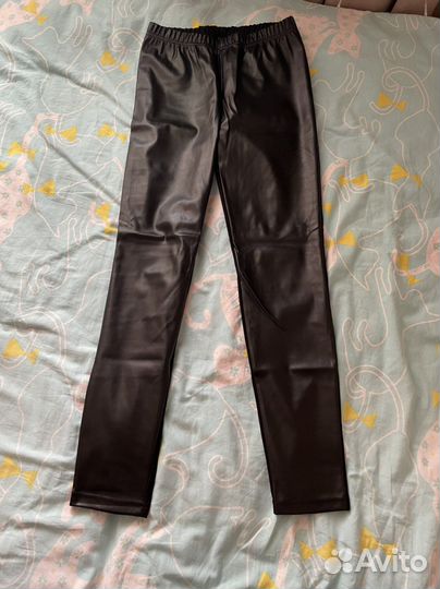 Брюки кожаные