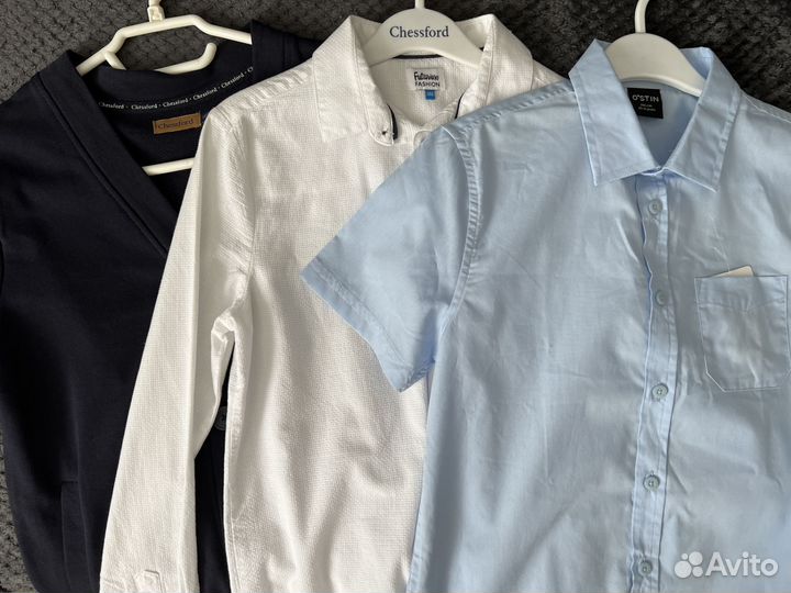 Новая Школьная одежда рубашки, кардиган рост 146