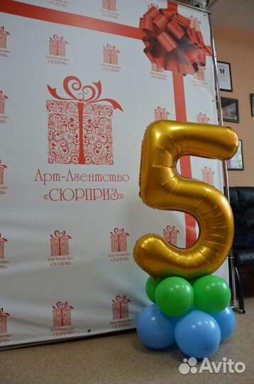 Гелиевые шары на день рождения / гирлянды из шаров