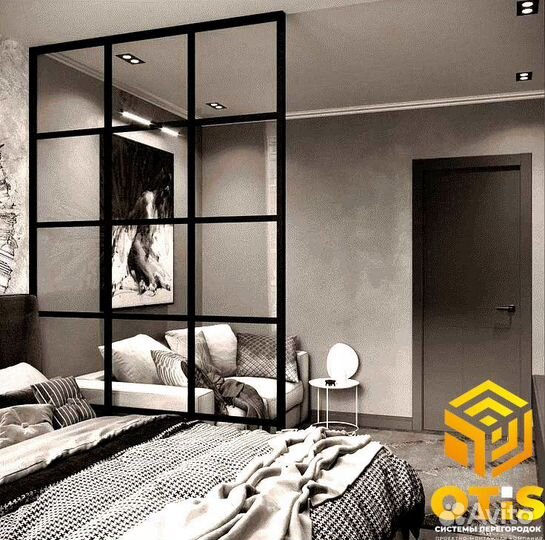 Перегородки/Раздвижные/С дверью