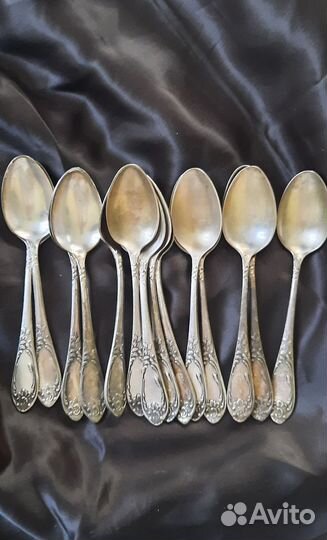 14 чай. Ложек мнц и 5 стол. Кольчугино мельхиор