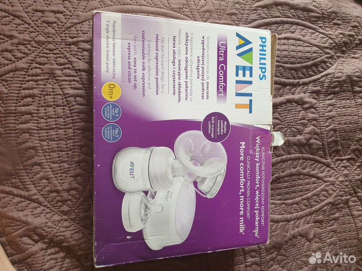 Молокоотсос avent электрический