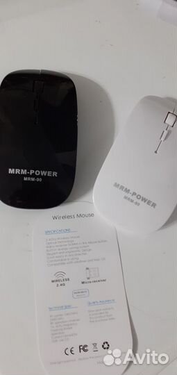 Мыши компьютерные, беспроводные, новые. 2 цвета