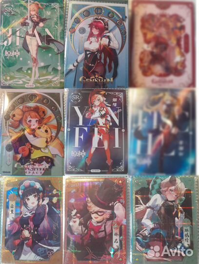 Коллекционные карточки genshin impact