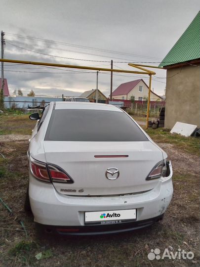 Mazda 6 2 AT, 2010, битый, 212 000 км