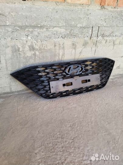 Решетка радиатора hyundai solaris