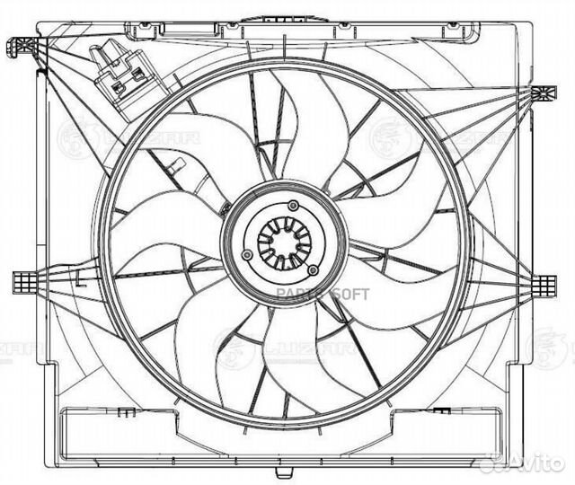 Вентилятор двигателя Mercedes-Benz V-Class (W447)