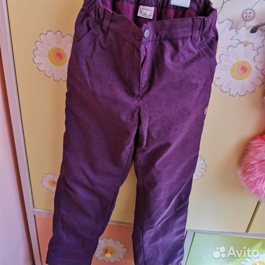 Утепленные брюки для девочки