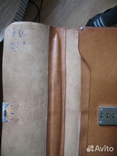 Кожаный портфель офицера связи фельдегеря