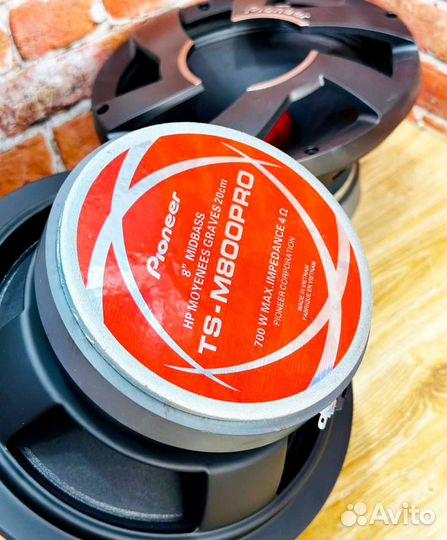 Автомобильные колонки Pioneer TS-M800PRO 700W 20см