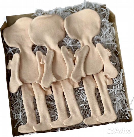 Прошитое тело текстильной куклы