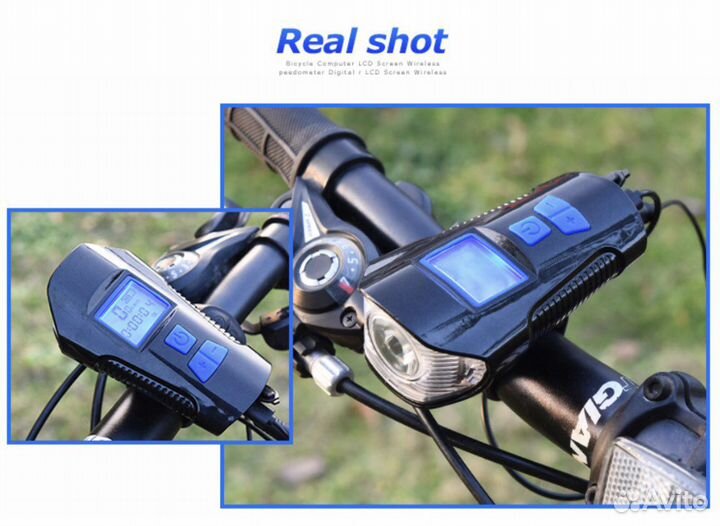 3 В 1: фонарь, сигнал, велокомпьютер FY-317