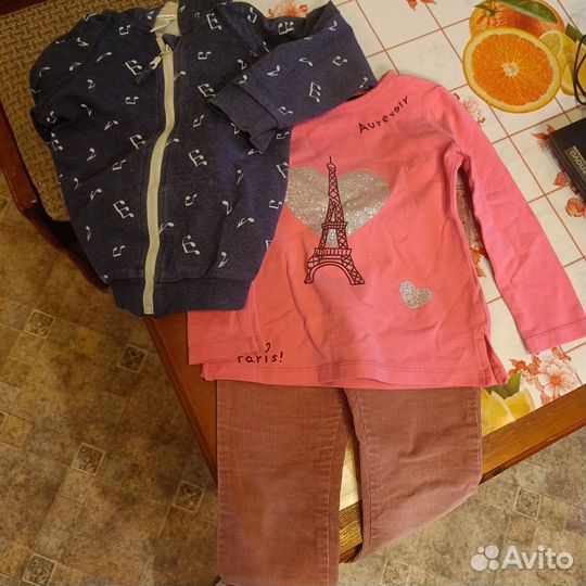Детские вещи пакетом для девочек 104 110