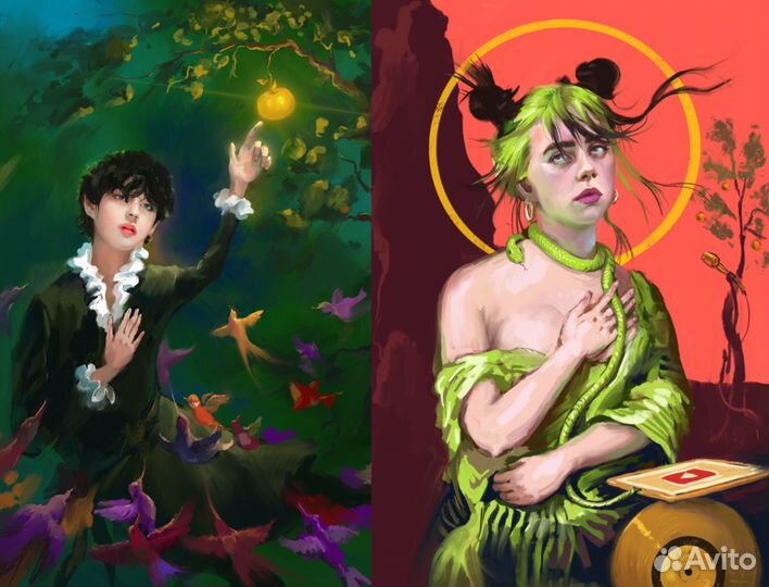 Шаржи, цифровые иллюстрации, портреты, карикатуры