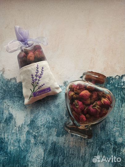 Сухоцветы для творчества бутоны роз лаванда