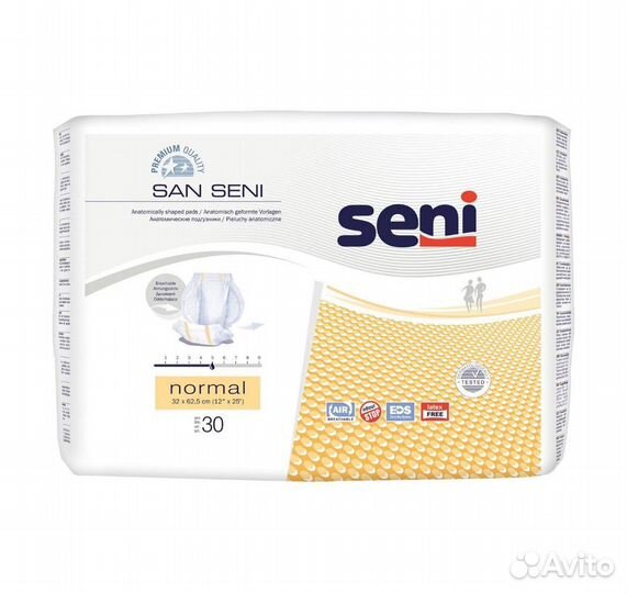 Подгузники анатомические San Seni normal 30