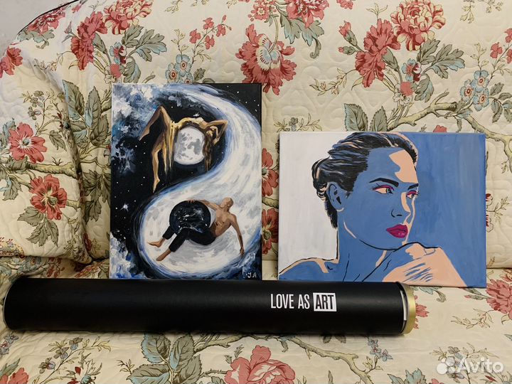 Картина «Инь Ян» холст масло 40х30