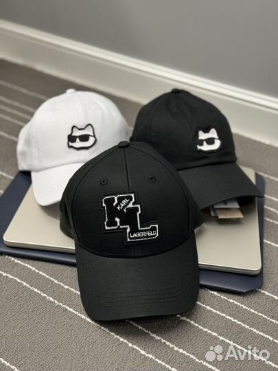 Karl lagerfeld бейсболка кепка черная белая