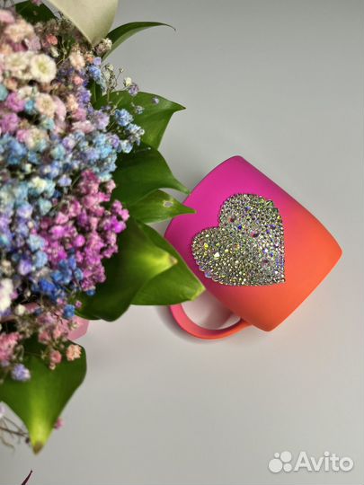 Кружка со стразами