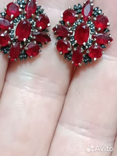 Серебряные серьги СССР