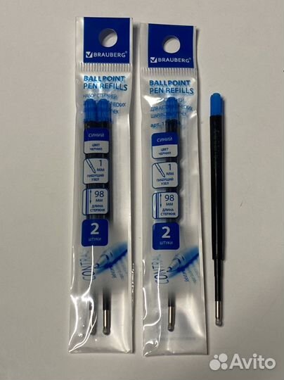 Стержень шариковый тип Паркер 4 шт (цена за все)