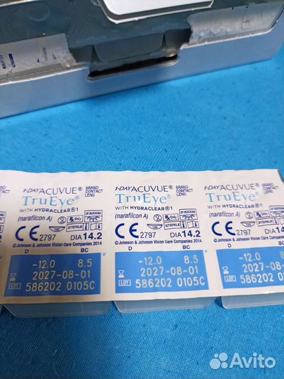 1day acuvue trueye -10 упаковка 89линз