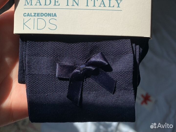 Синие колготки calzedonia