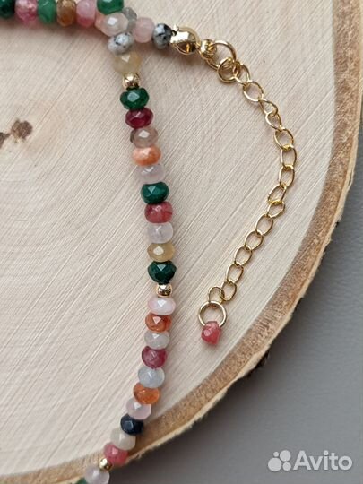 Колье чокер из натуральных камней