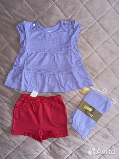 Новые летние вещи на девочку 18-24 мес 1,5-2 года