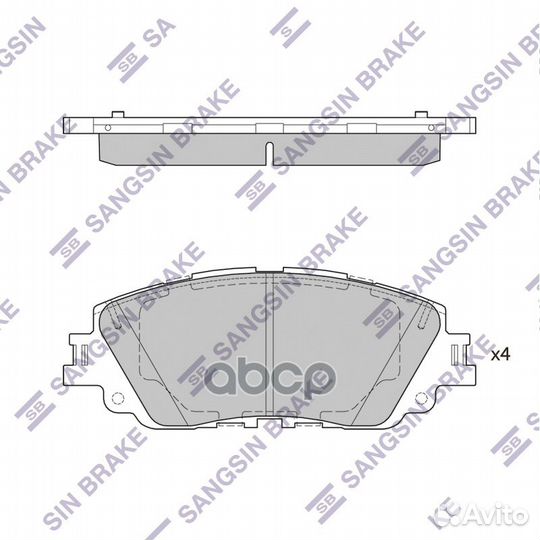 Колодки торм.дисковые Hi-Q toyota camry 18 (D20