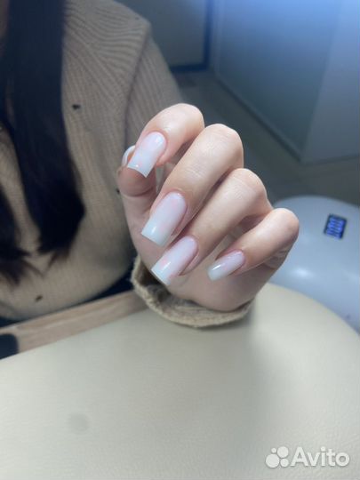 Маникюр наращивание