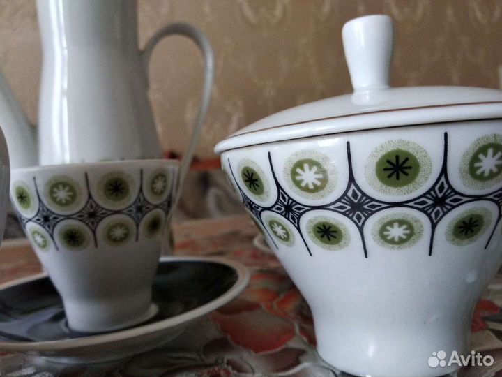 Кофейный сервиз гдр Freiberger Porzellan