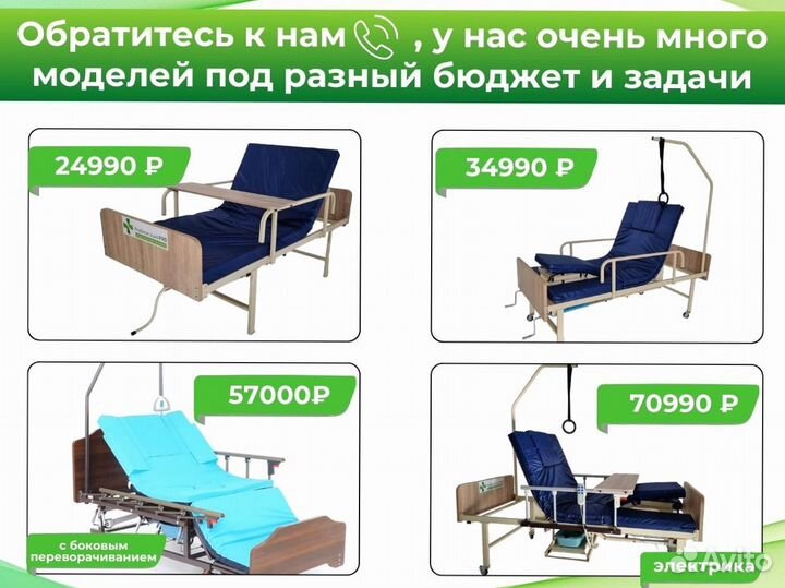 Медицинская кровать для лежачих больных