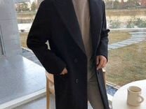 Пальто мужское черное новое фабричного качества