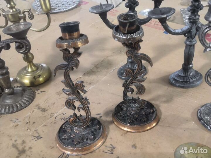 Подсвечники и канделябры бронза