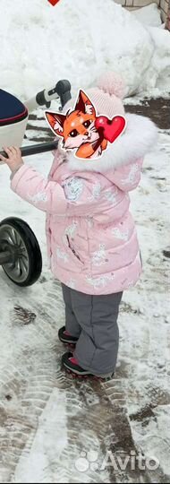 Зимний комбинезон для девочки 86