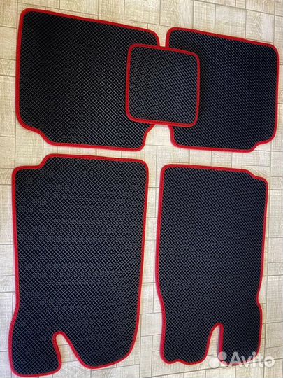 Коврики ева eva эва Лада Гранта красный кант
