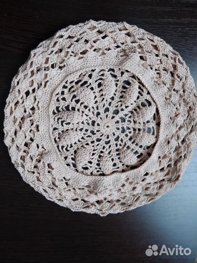 Ажурный берет на лето