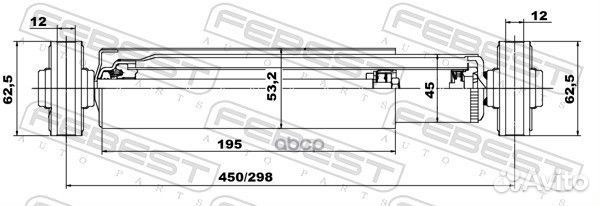 Амортизатор задний GAS.twin tube 05655636R Febest