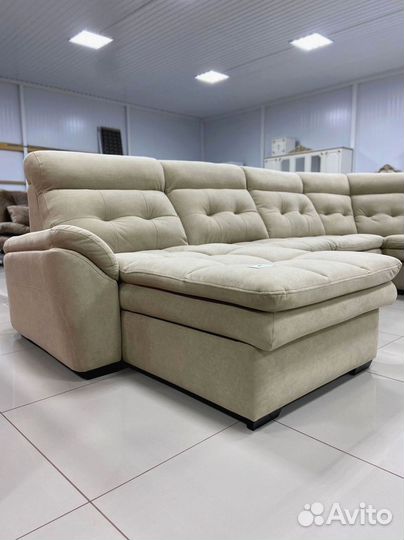 Большой п образный диван с гарантией