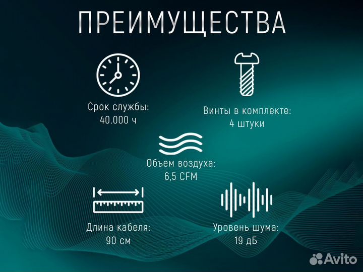 Вентилятор (кулер) для пк, 60х60х10мм, USB