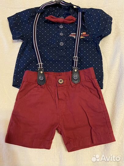 Нарядный комплект для мальчика 6-9 месяцев